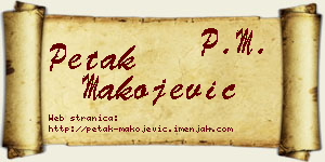 Petak Makojević vizit kartica